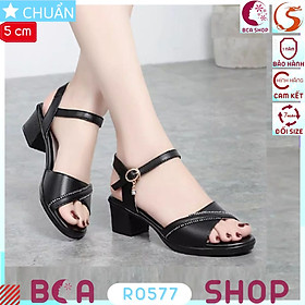 Xăng đan nữ 5p RO577 màu đen ROSATA tại BCASHOP kiểu dáng thanh lịch và sang trọng