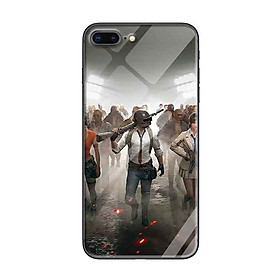 Ốp lưng kính cường lực cho iPhone 7 Plus /8 Plus Nền PUBG Nhà Kính - Hàng Chính Hãng