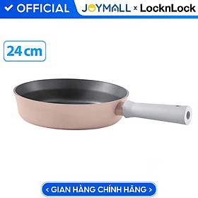 Mua Chảo nhôm Lock&Lock chống dính Suit IH 24cm CSU1243PIK - Hàng chính hãng  dùng được bếp từ  tay cầm êm  dẫn nhiệt nhanh - JoyMall