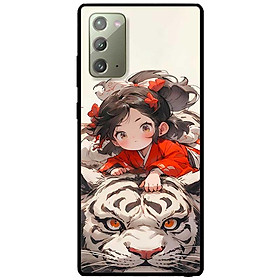 Ốp lưng cho Samsung Note 10 - Note 10 Plus - Note 20 - Note 20 Ultra - Cô Bé Và Hổ Trắng - Hàng Chính Hãng