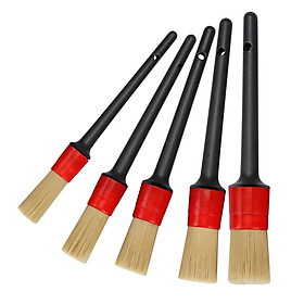 5Pieces Car Detailing Cleaning Brush Set for Cleaning Wheels Tire Brush