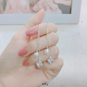 BÔNG TAI DÁNG DÀI CỰC XINH CHO NỮ - BÔNG TAI BẠC