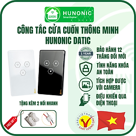 Mua Công Tắc Cửa Cuốn Thông Minh Hunonic Datic Trắng-Đen-Đóng Mở Từ Xa-Hẹn Giờ-Điều Khiển Giọng Nói-Hàng Chính Hãng