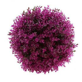 2X Artificial Topiary Ball Decorative Garden Pants Ball Home Decor Purple 29cm