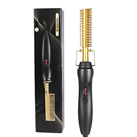 Hair Straightener Hot Heating Comb 2 In 1 Straightening Brush Corrugation Curling Iron Hair Curler Comb Hair Straightener Hot Heating Comb 2 In 1 Straightening Brush Corrugation Curling Iron Hair Curler Comb