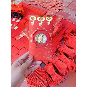 combo 10 Bao lì xì chuột mạ vàng