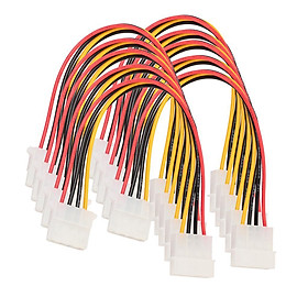 10Piece IDE 4 Pin Male to Female Power Supply Wire Cable Cord Adapter