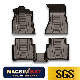 Thảm lót sàn xe ô tô Audi Q5 2009 - 2018 Nhãn hiệu Macsim 3W chất liệu nhựa TPE đúc khuôn cao cấp - màu đen