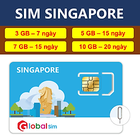 SIM DU LỊCH SINGAPORE - GÓI CỐ ĐỊNH (HÀNG CHÍNH HÃNG)