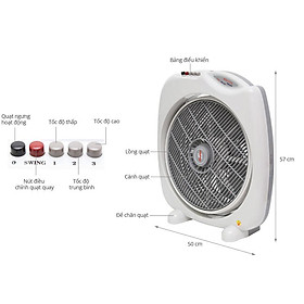 Mua Quạt bàn đảo 4 Tấc chuyển hướng điện cao cấp Senko BD1410 ( Hàng Chính Hãng )- Giao màu ngẫu nhiên