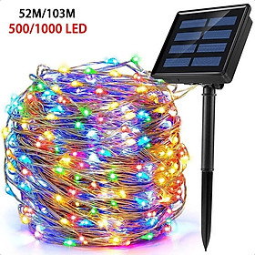 Mua DÂY ĐÈN LED NHIỀU MÀU 20M DÙNG NĂNG LƯỢNG MẶT TRỜI – TRANG TRÍ SIÊU ĐẸP
