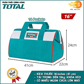 Mua Túi xách đựng dụng cụ đồ nghề TOTAL THT261325 (13in)  THT261625 (16in) - Nhiều ngăn chứa  tải trọng lớn  Vải polyeste chắc chắn