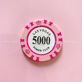 Chip Poker Las Vegas Loại Tiêu Chuẩn 3 Lớp 14 Gram Đầy Đủ Loại Số