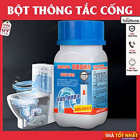 Chai Bột Thông Cống Cực Mạnh Tẩy Vệ Sinh Bồn Cầu, Bồn Rửa Chén Bát, Đường Ống, Bồn Rửa Mặt Cực Kì Hiệu Quả