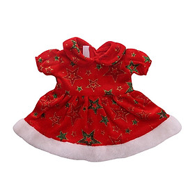 Doll Christmas Dress For 43cm Baby Doll or 18 inch Girl Doll Accessories