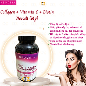 Collagen Neocell Types 1 & 3 giảm nếp nhăn, cải thiện sự trẻ trung của làn da, giúp móng, tóc, xướng khớp chắc khỏe  - OZ Slim Store - 360 viên /hộp