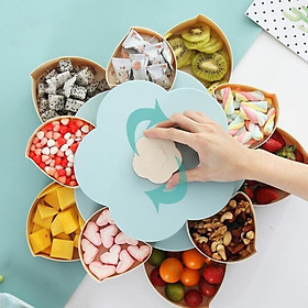 Mua Khay Mứt 2 Tầng Xoay Hình Cánh Hoa  Khay Đựng Bánh Kẹo Tết 2 Tầng Đa Năng Mẫu Mới