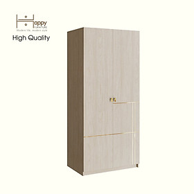 [Happy Home Furniture - 100% GỖ TỰ NHIÊN] JOCASTA, Tủ quần áo 2 cánh mở, 90cm x 59cm x 200cm ( DxRxC), TCM_179