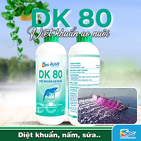 DK 80 – Hỗ trợ kiểm soát vi khuẩn Vibrio, cải thiện môi trường ao nuôi