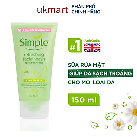 Hình ảnh Sữa Rửa Mặt Simple Refreshing Facial Wash 150ml