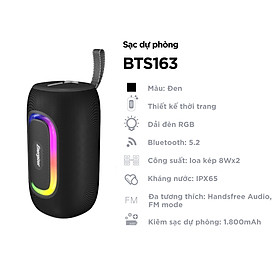 Mua Loa di động Energizer BTS163BK kết nối với bluetooth 5.2  bảo hành 12 tháng - Hàng chính hãng