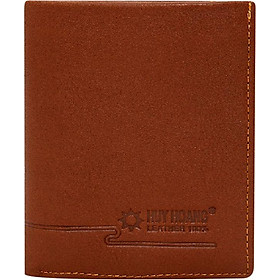 Ví Nam Kiểu Đứng Sọc Ngang Huy Hoàng HT2138 (12.5 x 10 cm) - Da Bò