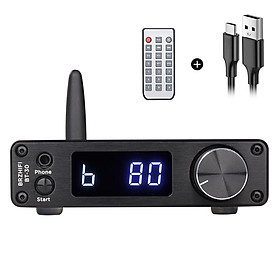 HIFI LCD ESS ES9038Q2M DAC QCC5125 Bluetooth DAC Board APTX-HD LDAC Sound Decoder 24Bit/96kHz Coaxial Fiber RCA Remote Color: Black
