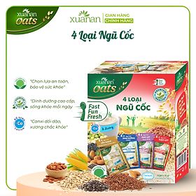 4 Loại Ngũ Cốc Xuân An [ít đường] Hộp 400G {25g*16 gói}