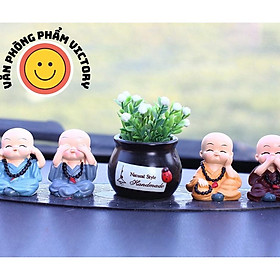 Mua Chú Tiểu ngộ nghĩnh trang trí mặt taplo  Bộ Tượng Chú Tiểu Trang Trí Taplo Ô Tô Xe Hơi