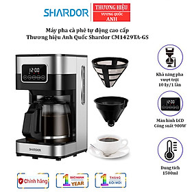 Mua Máy pha cà phê tự động cao cấp Shardor CM1429TA-GS - Công suất: 900W - Dung tích: 1500ml - HÀNG NHẬP KHẨU