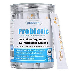 Probiotics for Women, Men and Kids, Prebiotics and Probiotics Powder for Digestive and Immune Health – Support Healthy-Respiratory-System Gluten Free and Non GMO, 30 Bags