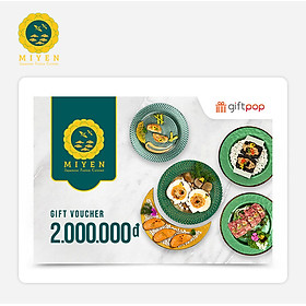 Giftpop - Phiếu Quà Tặng Miyen Japanese Fusion Cuisine 2000K