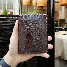 Ví Nam Da Bụng Cá Sấu 2 Mặt Đan Viền Rất Mềm Và Bền - VS2V14N