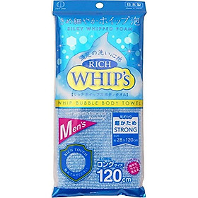 Mua Khăn tắm tạo bọt Whip s Kokubo cao cấp (28 x 120cm) dành cho Nam - Hàng nội địa Nhật Bản.