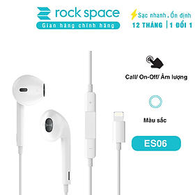 Mua Tai nghe có dây nhét tai Rockspace ES06 chuẩn cắm dành cho IP - Hàng chính hãng bảo hành 12 tháng