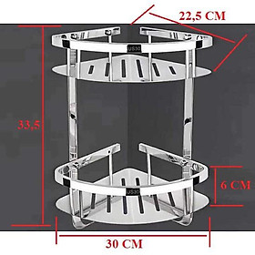 Kệ góc nhà tắm inox 304 cao cấp
