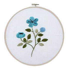DIY Ribbon Embroidery Set Needlework Cross Stitch Sewing Kit Wedding Favors