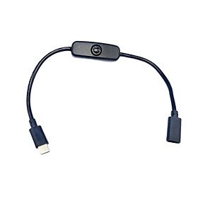 Multifunction Type C Extension Cable with Switch Cable on Off Switch for Computer