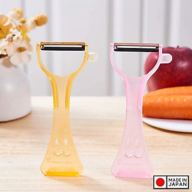 Dụng cụ gọt vỏ trái cây lưỡi bằng thép sắc bén Echo Rappy Peeler - Hàng nội địa Nhật Bản | Made in Japan