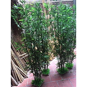 Mua Set 5 cây trúc giả - Loại siêu nhiều lá - Size từ 1 2 đến 2 m - Cây trúc nhân tạo – Cây trúc cảnh trang trí – Cây tre giả