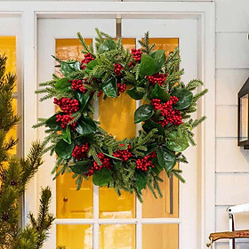 Christmas Wreath Front Door Artificial Wreath for Wedding Celebration Porch
