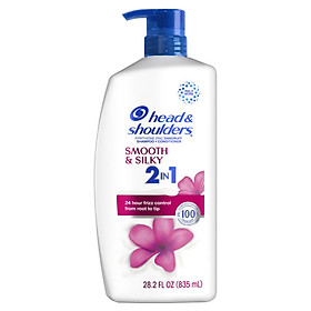 Dầu gội và xả 2in1 Head & Shouders Smooth & Silky 835ml - USA