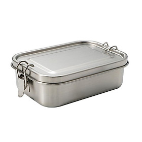 Hộp ăn trưa Thép không gỉ 800 ml với ngăn có thể tháo rời - Hộp bữa ăn kim loại nhỏ trẻ em - Trường học lý tưởng