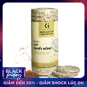 Bánh ăn kiêng, tập GYM gạo lứt GUfoods - có 3 lựa chọn yến mạch, huyết rồng, tím than (165g)