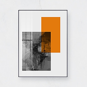 Tranh trừu tượng nhiều màu sắc (kt 50x70cm) Giao màu ngẫu nhiên