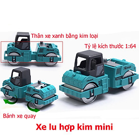 Đồ chơi mô hình xe lu mini KAVY NO.8809 kim loại an toàn cho bé