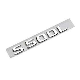 Decal tem chữ S500L dán đuôi xe ô tô