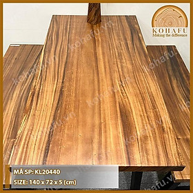 Mua BÀN ĂN GIA ĐÌNH CHỮ NHẬT GỖ NGUYÊN TẤM ME TÂY - KL20440