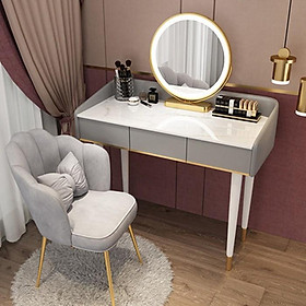 Mua Bàn trang điểm gương đèn led cảm biến kèm hộc bàn đa năng  Bàn trang điểm đẹp phong cách bắc âu
