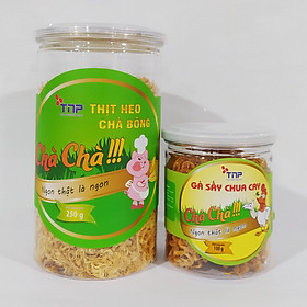 Combo 1 hũ chà bông heo TNP 250g và 1 hũ gà sấy chua cay TNP 100g